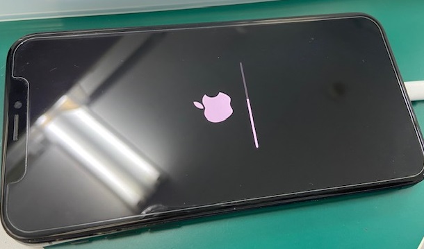 iPhoneX(A1902)充電してもリンゴマークから進まなくなった本体のリンゴ